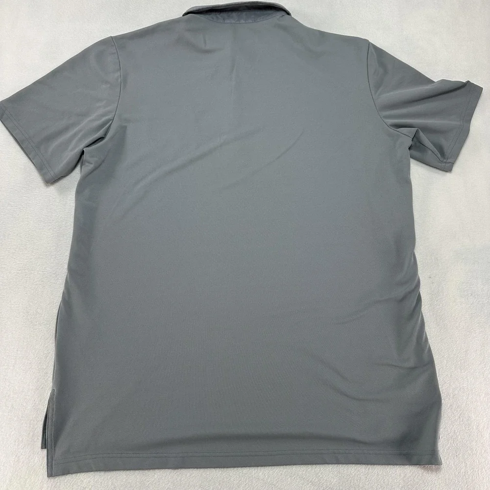 RLX Ralph Lauren Polo Shirt‎ Mens Medium Gray Wicking Stretch Pocket Golf Tech